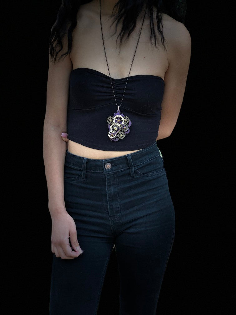 Kinetic Main Gear Necklace 6001E