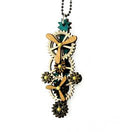 Kinetic Vertical Propeller Gear Necklace 6005B