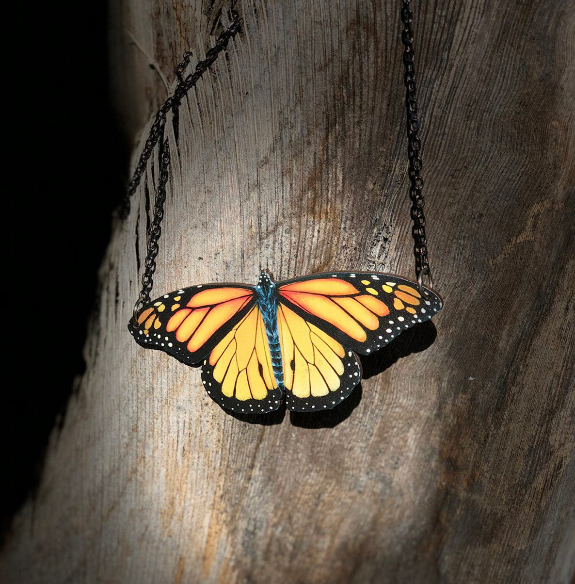 Monarch Butterfly Necklace #6102