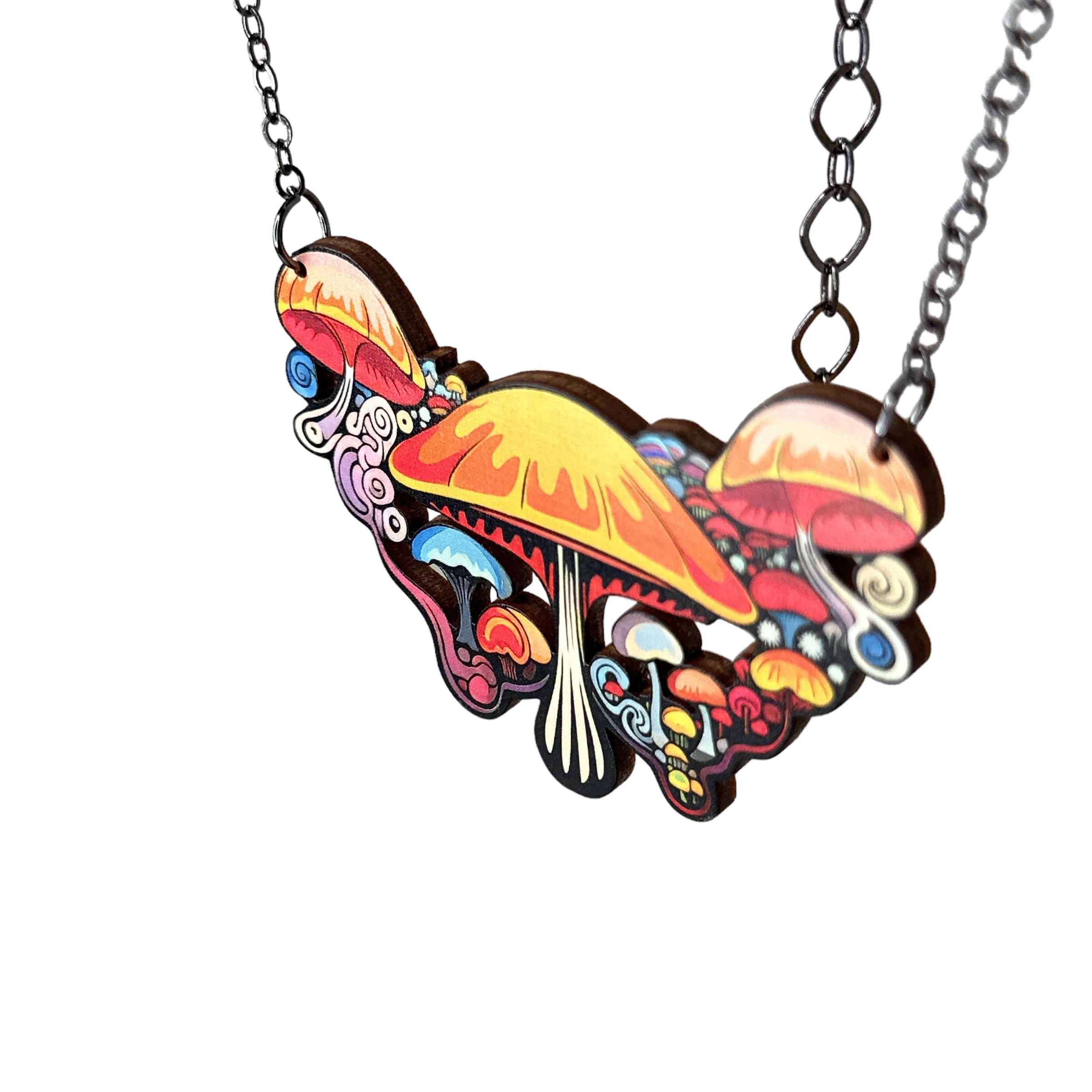 Psychedelic Mushroom Necklace #6140