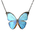 Blue Morpho Butterfly Necklace #6142