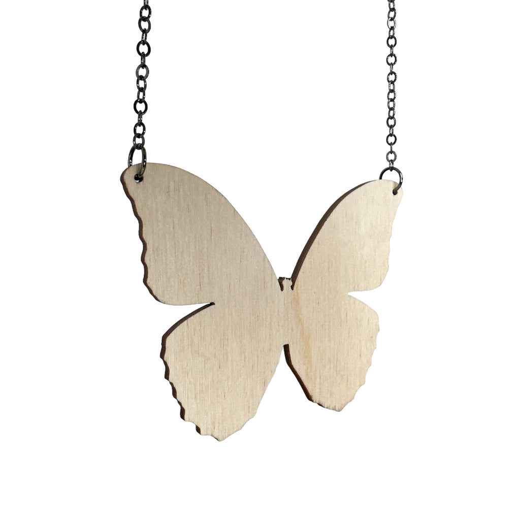 Blue Morpho Butterfly Necklace #6142