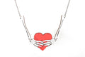 Bone Heart Necklace #6151