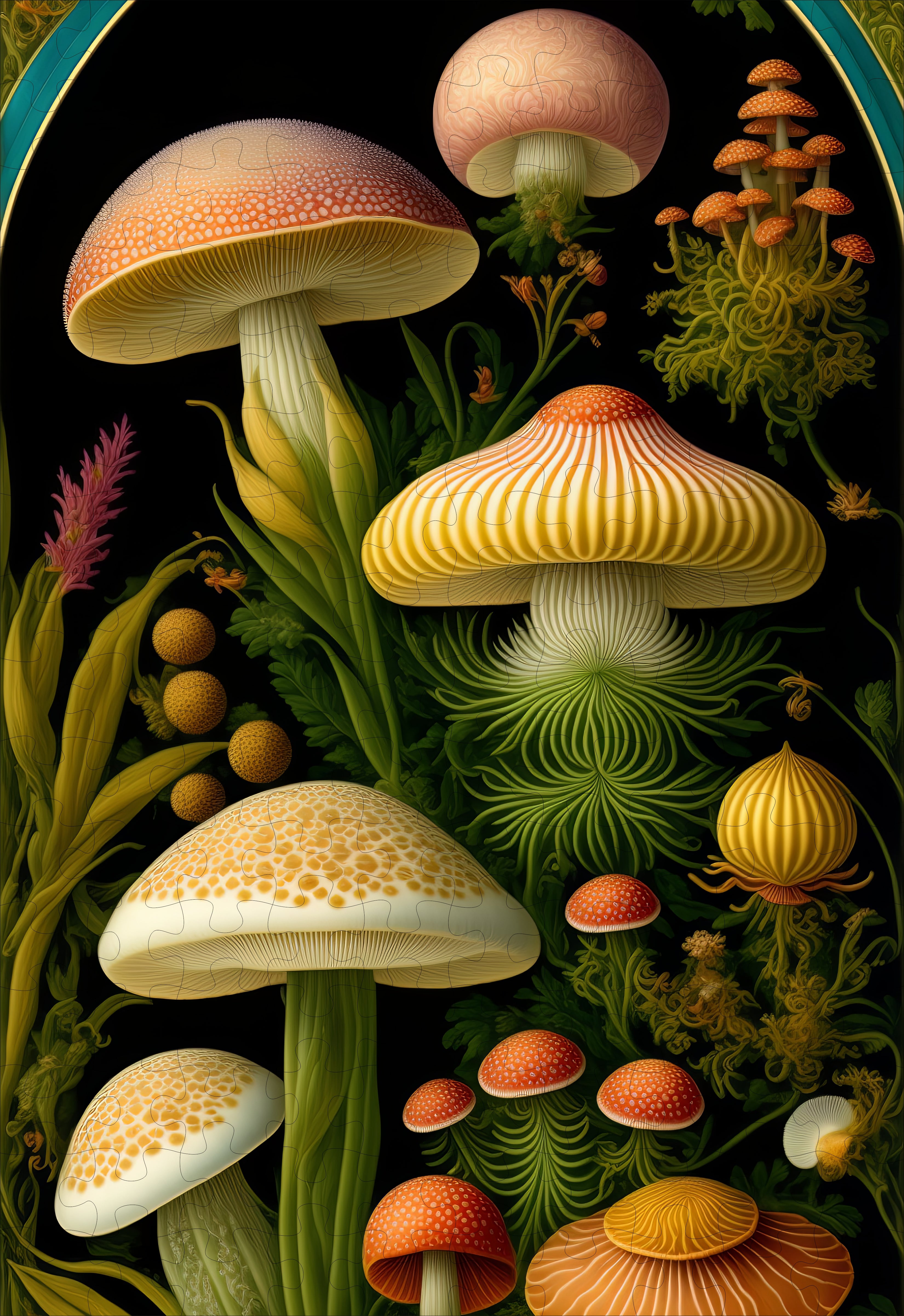 Heckals Mushrooms Puzzle - 144PCS - #6693