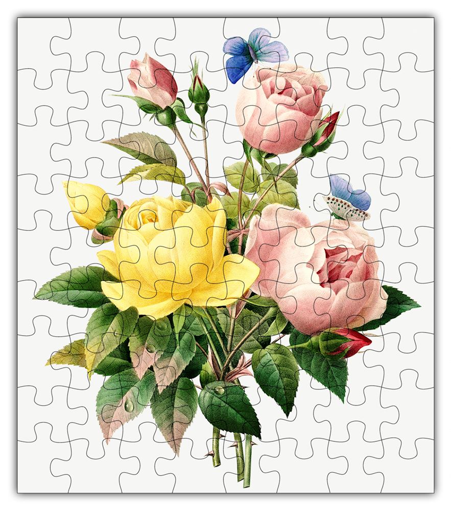Rose Puzzle - 72PCS - #6803