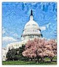 U.S. Capitol Oil Painting Jigsaw Puzzle - 72PCS - #6806