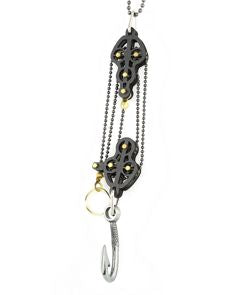 Block and Tackle Pulley Hook Necklace 7004E