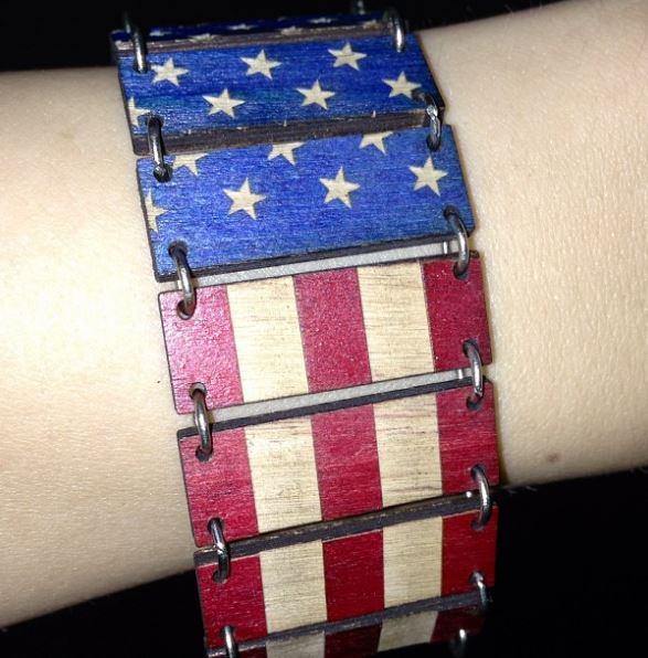American Flag Bracelet 7516