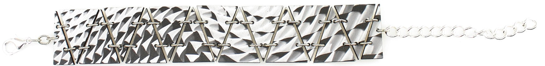 Black and White Abstract Bracelet #7528A