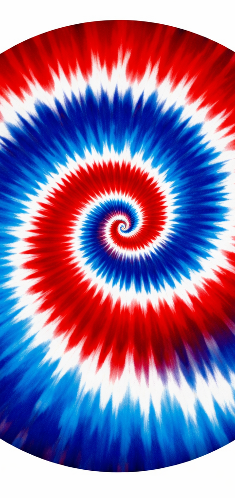 Patriot Red Swirl Earrings