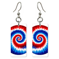 Patriot Red Swirl Earrings