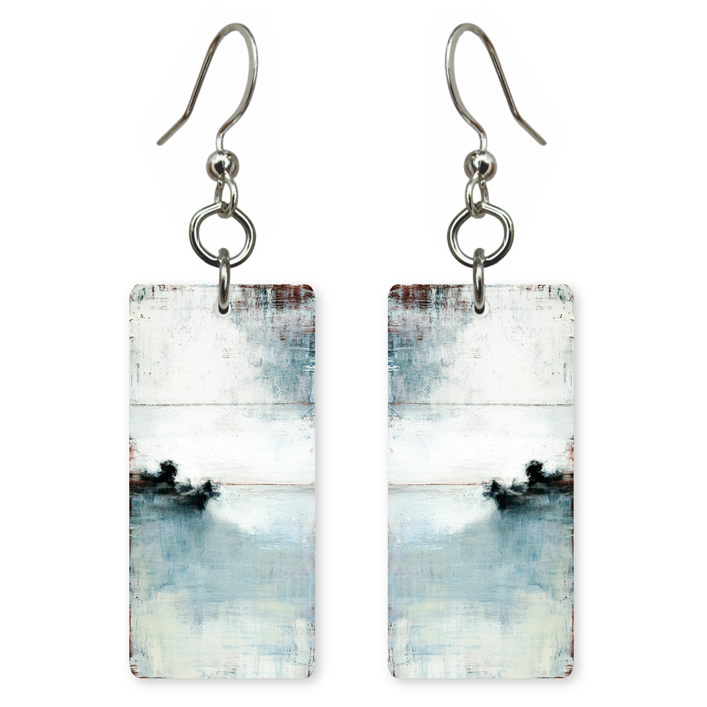 Misty Coastal Fog Earrings