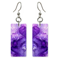 Amethyst Ink Clouds Earrings
