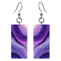 Lilac Marble Swirl Earrings