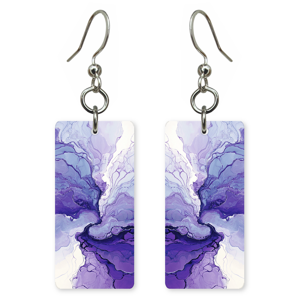 Periwinkle Dream Ink Earrings