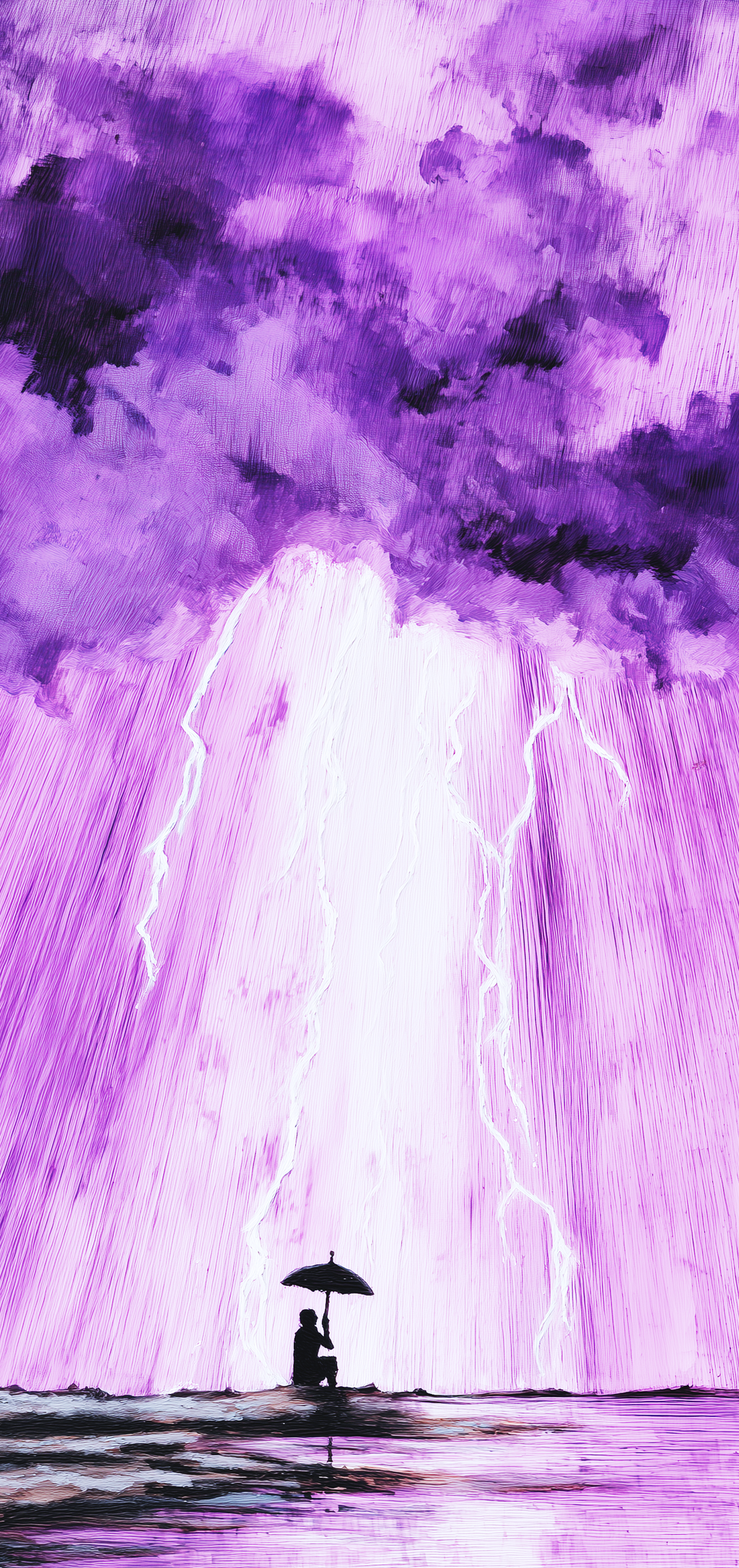 Purple Downpour Earrings
