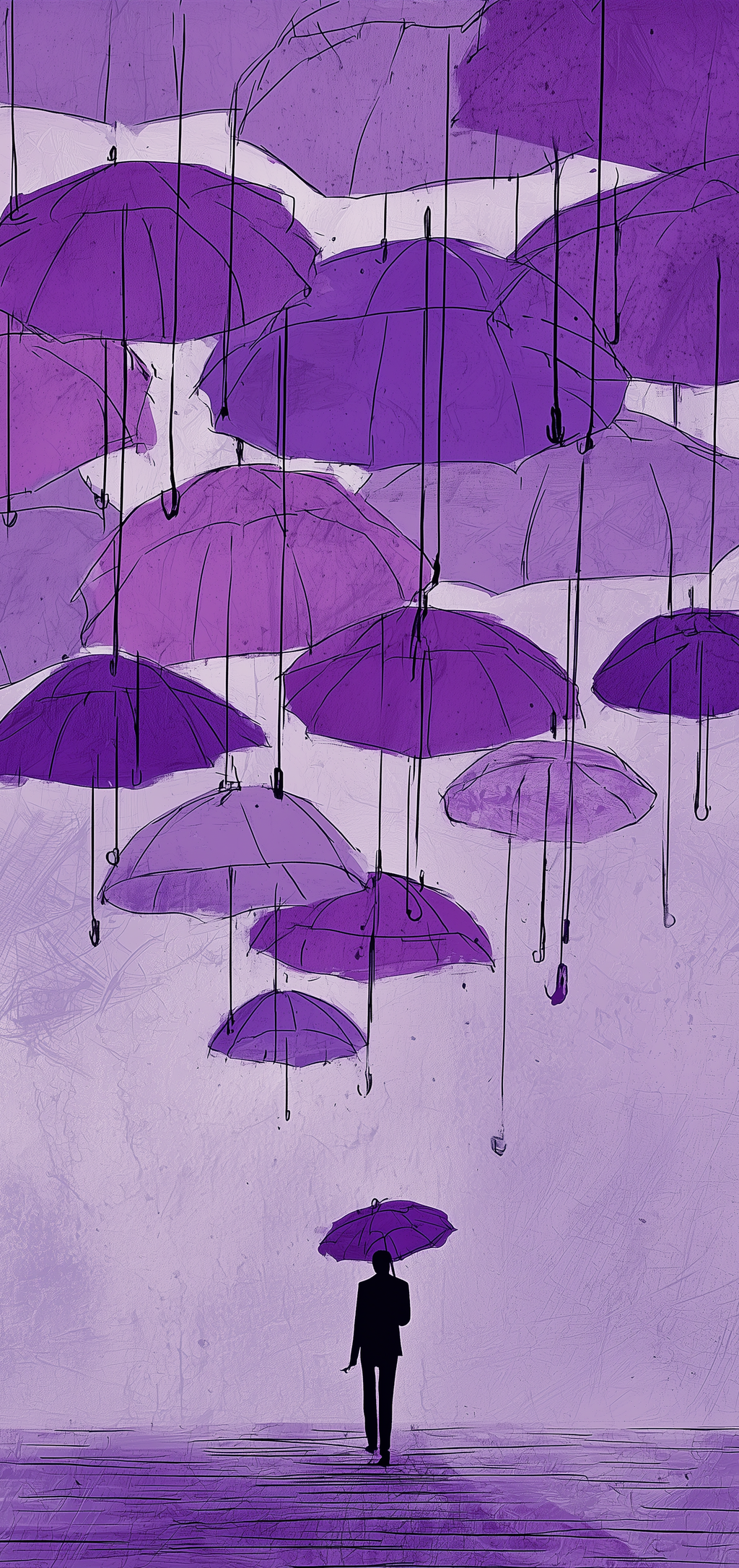 Floating Umbrellas Earrings