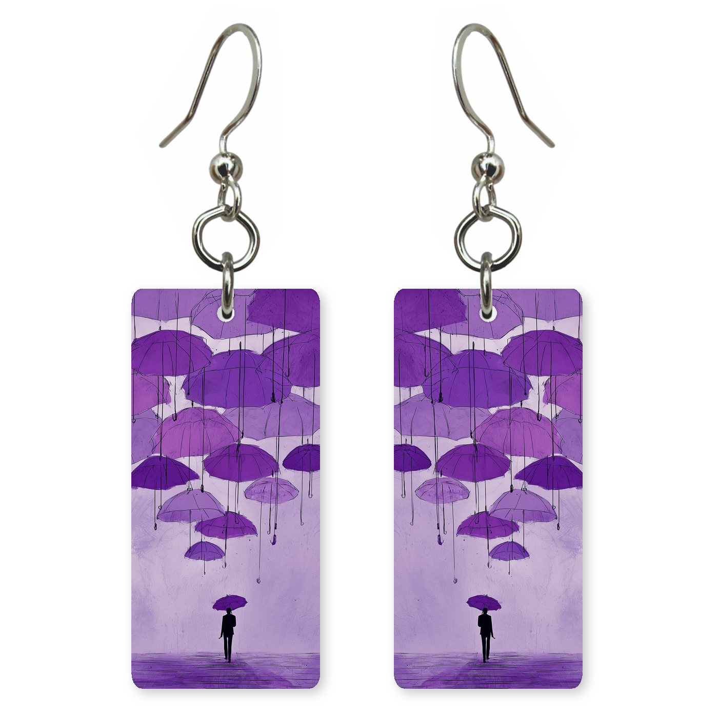 Floating Umbrellas Earrings