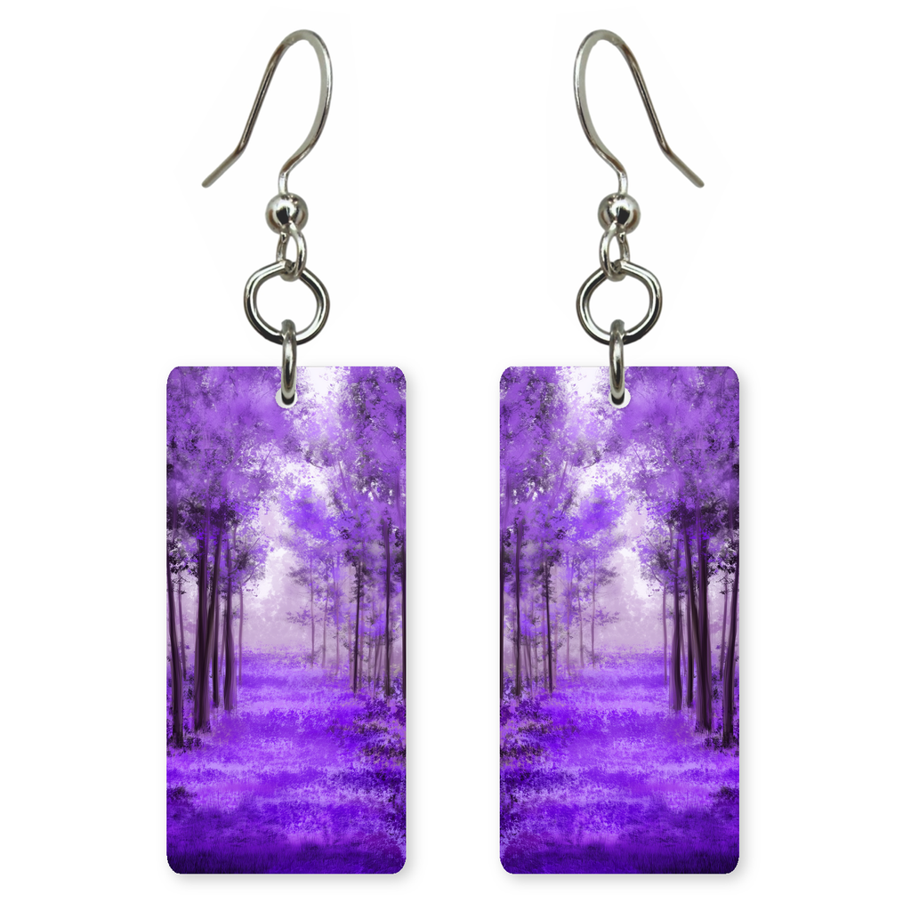 Violet Forest Earrings