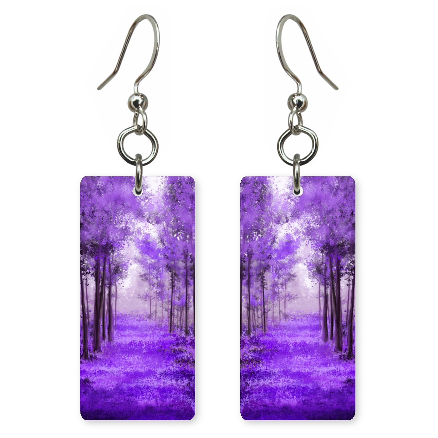 Violet Forest Earrings