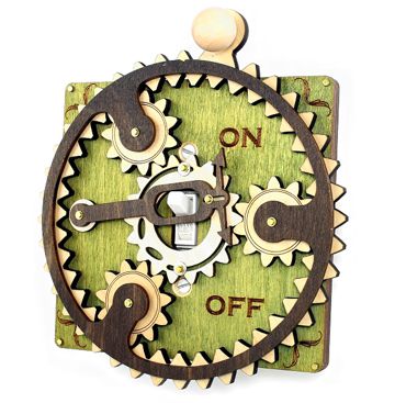 Single Planetary Switch Plate 8002A Apple Green
