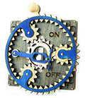 Single Planetary Switch Plate 8002C Gray & Blue