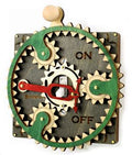 Single Planetary Switch Plate 8002E Gray & Green