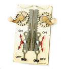 Double Rack & Pinion Switch Plate 8005C Natural Wood