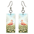 Flamingo Daisies Earrings