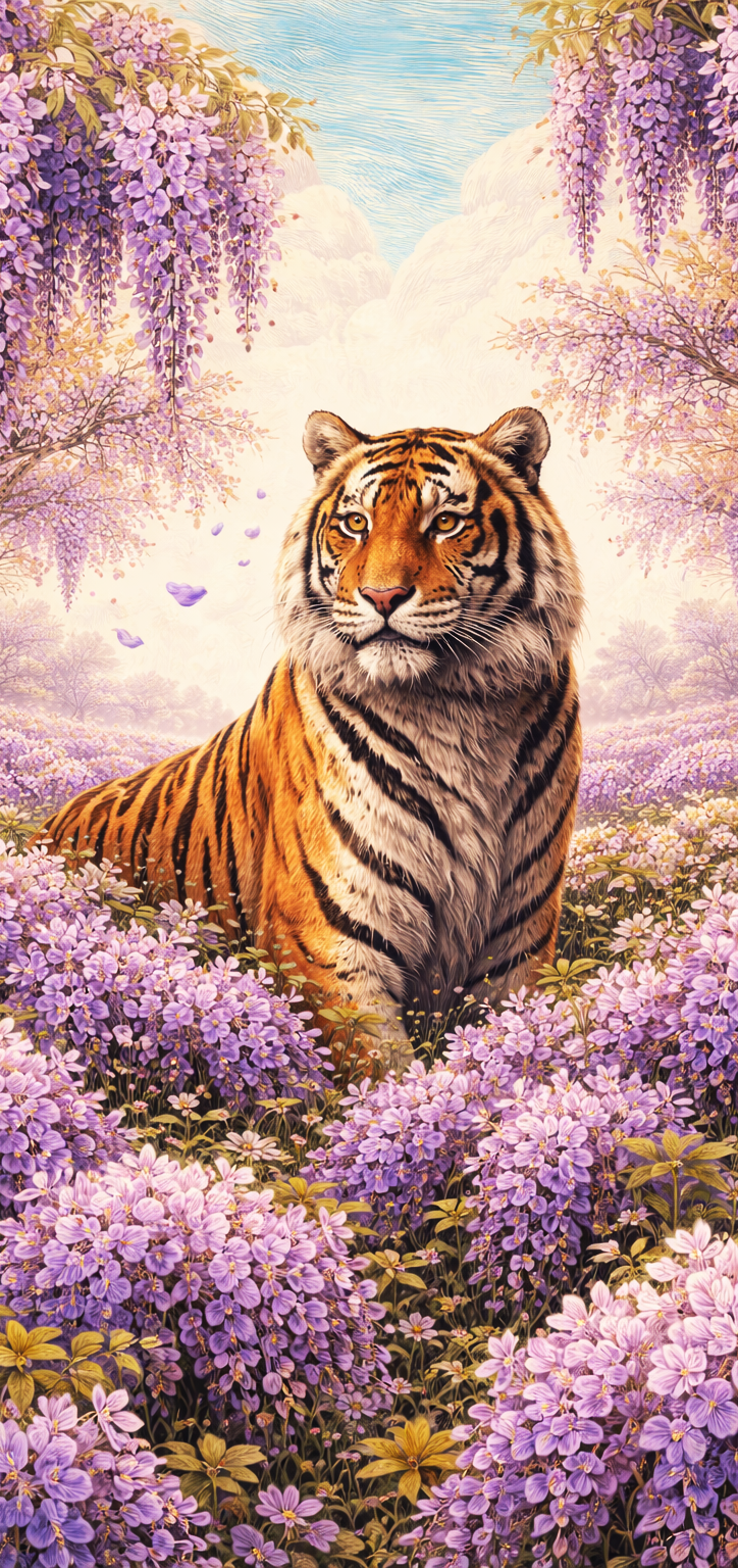 Tiger Wisteria Earrings