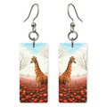 Giraffe Red Tulips Earrings