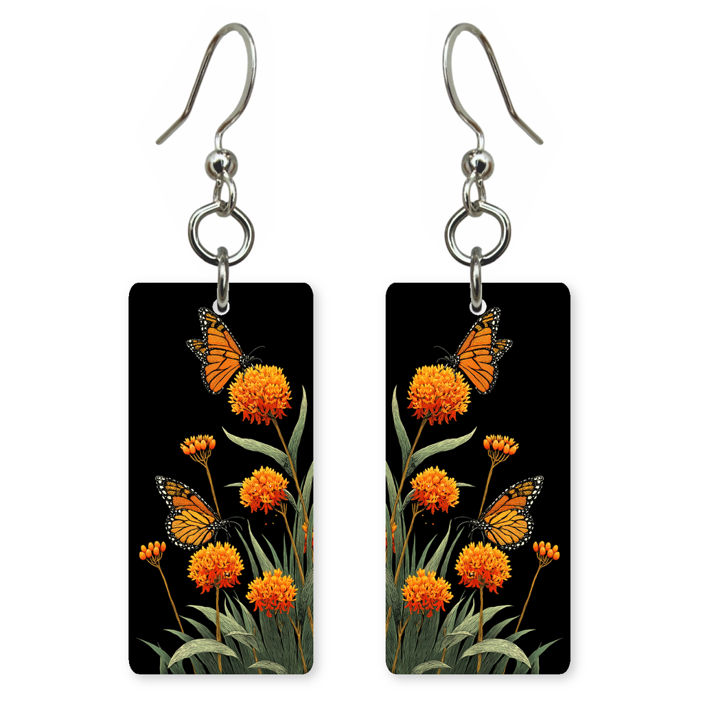 Midnight Milkweed Earrings