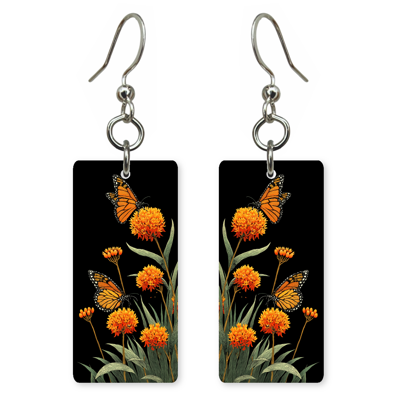 Midnight Milkweed Earrings