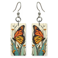 Cream Marigold Line Earrings