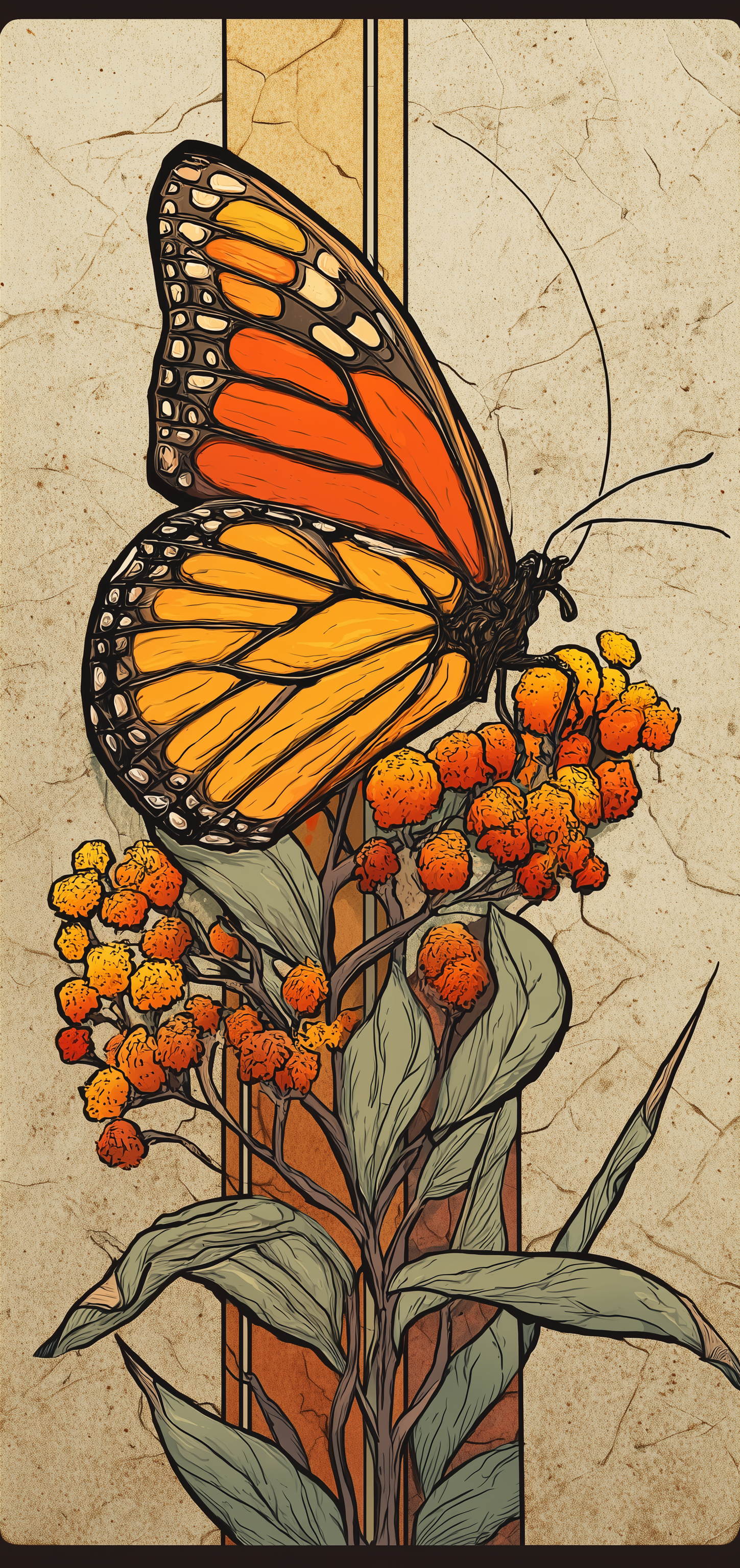 Marigold Monarch Earrings