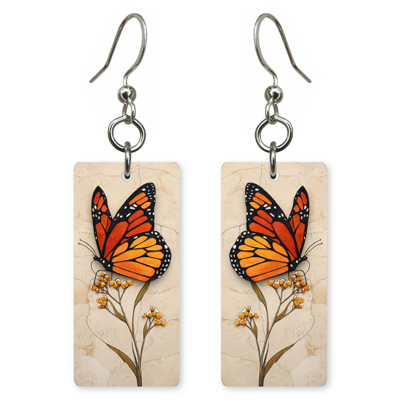 Crimson Monarch Earrings