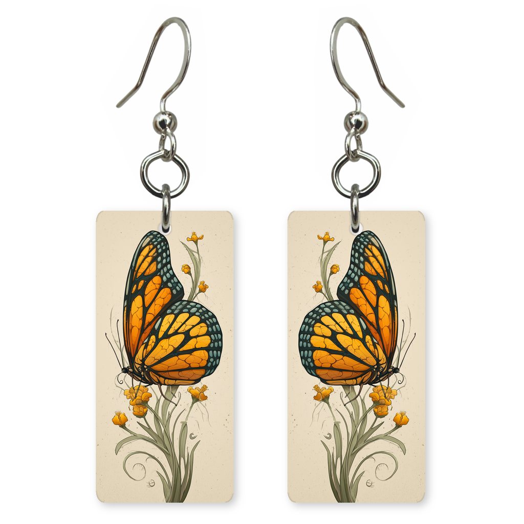Amber Monarch Earrings