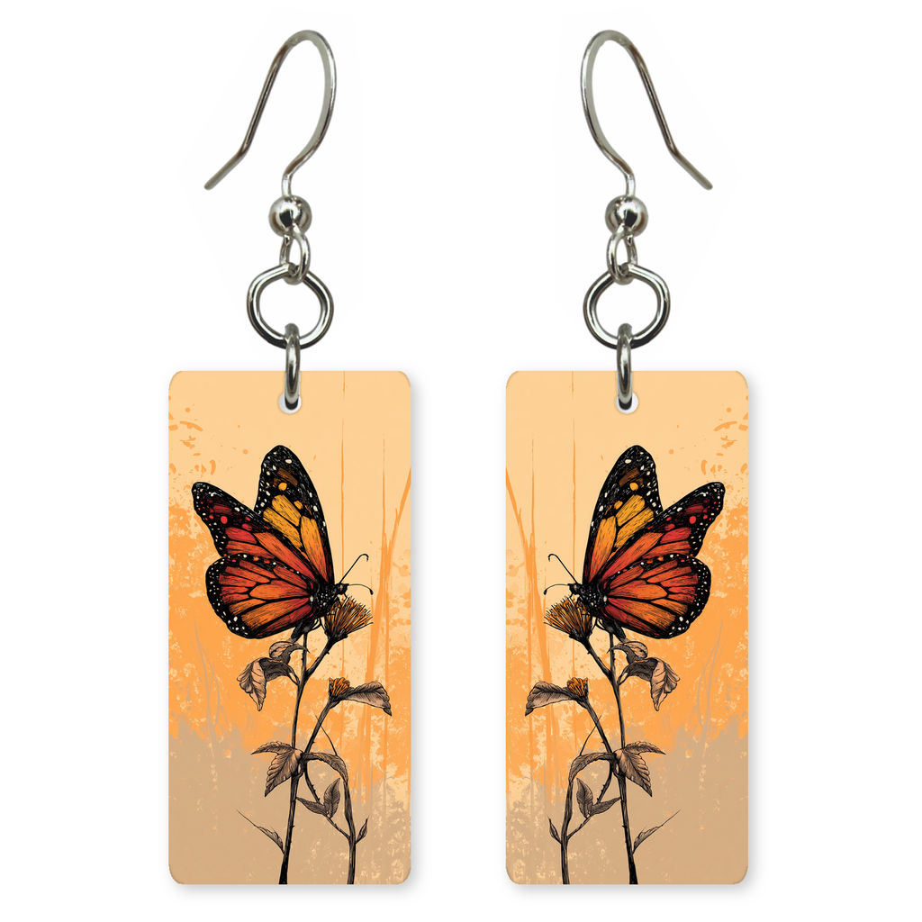 Sunset Monarch Earrings