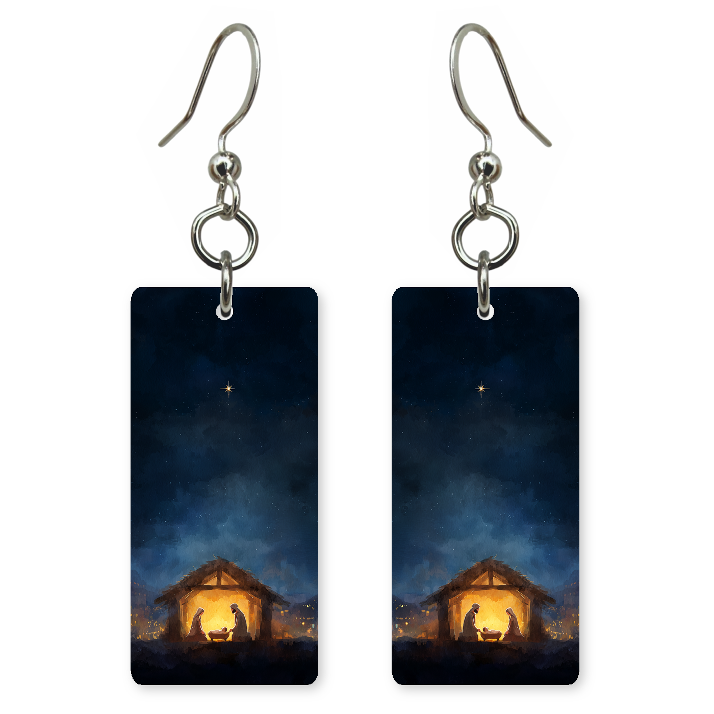 Starlit Nativity Earrings