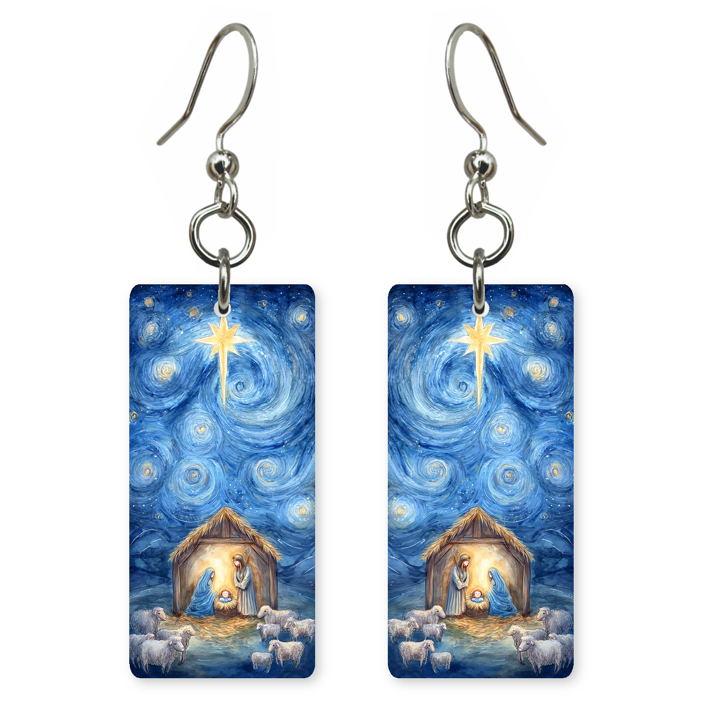 Starry Nativity Earrings