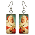 Cheers Santa Earrings