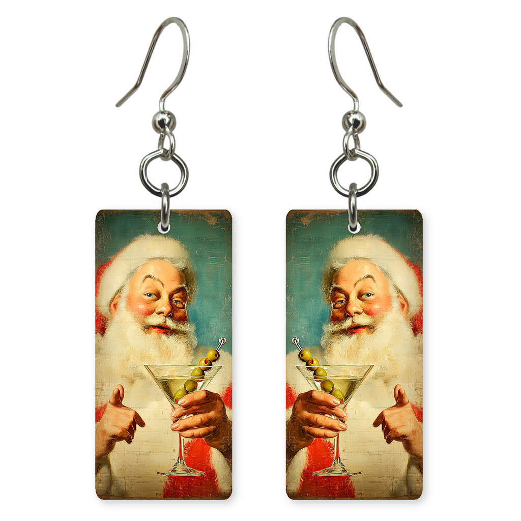 Festive Santa Earrings