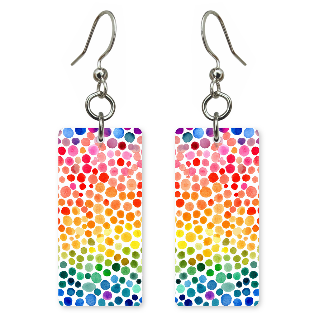 Rainbow Dots Earrings