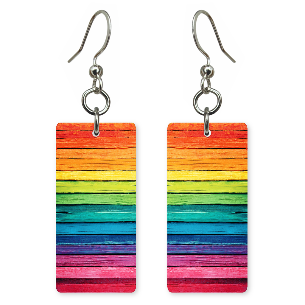 Rainbow Planks Earrings