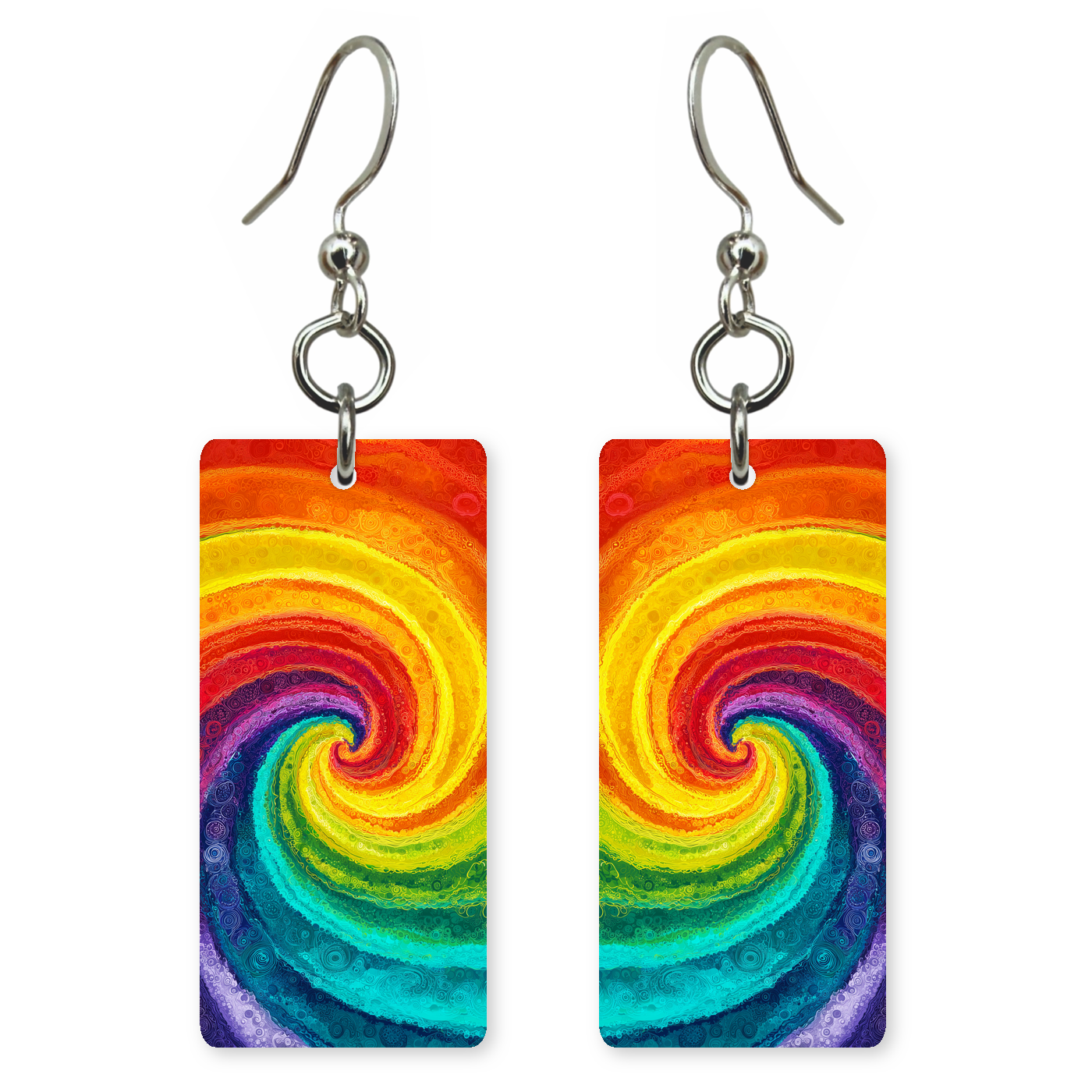 Rainbow Swirl Earrings