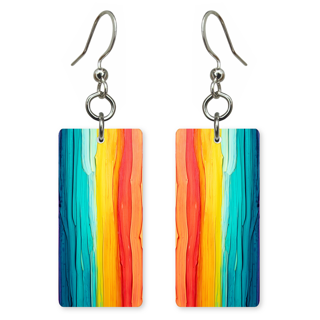 Rainbow Streaks Earrings