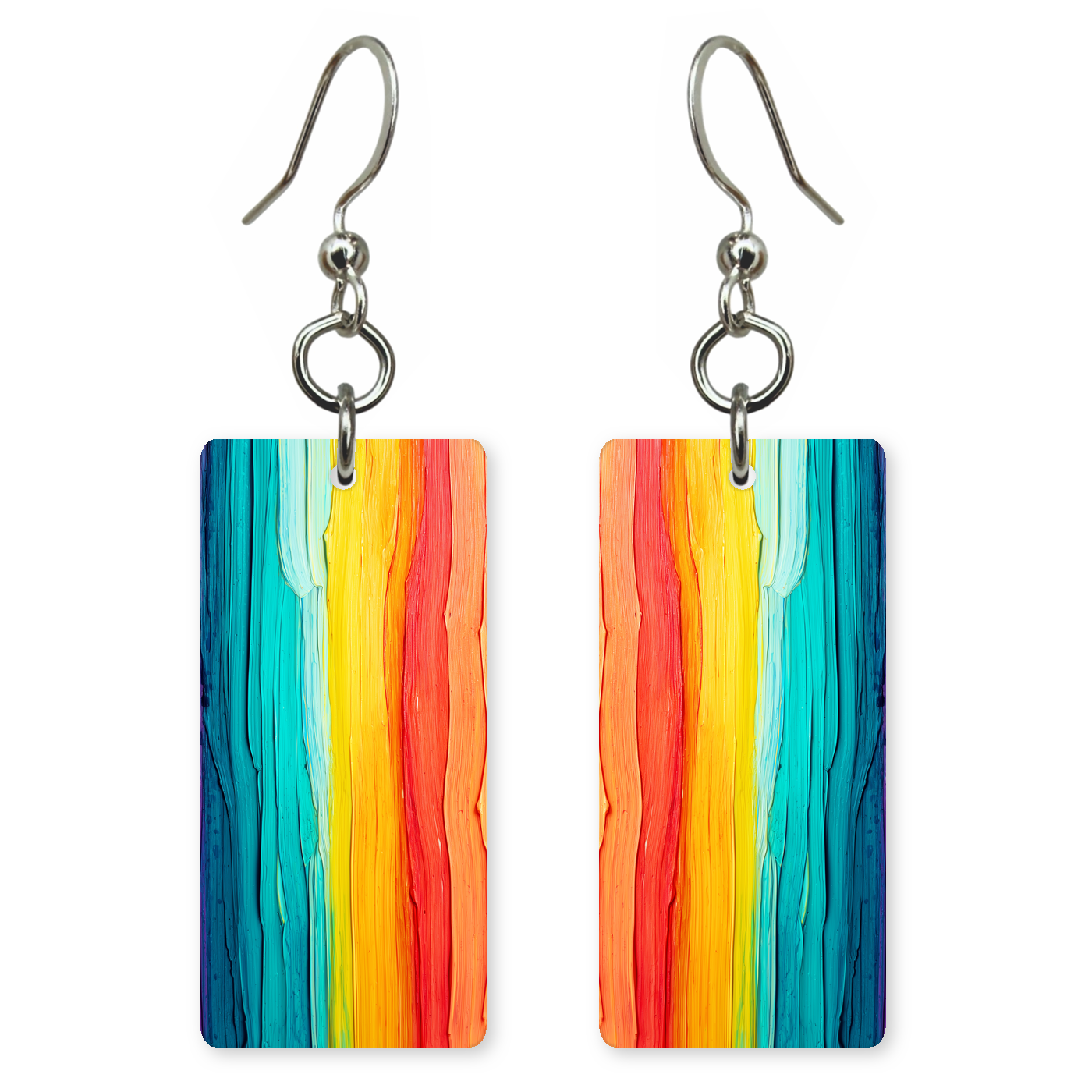 Rainbow Streaks Earrings