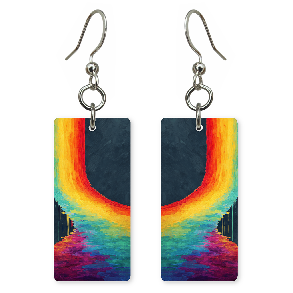 Melting Rainbow River Earrings