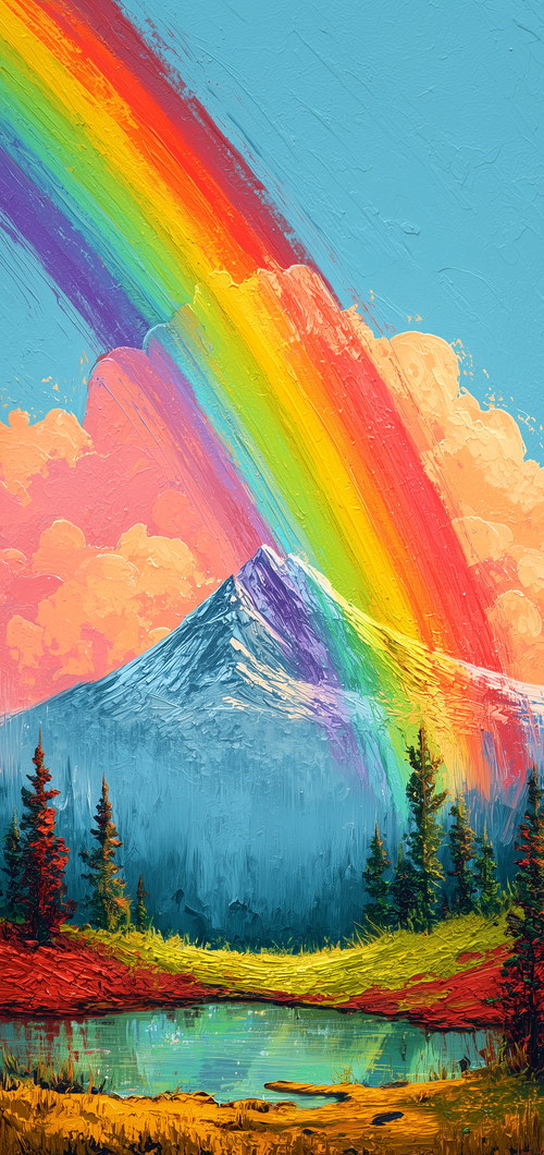 Alpine Lake Rainbow Earrings