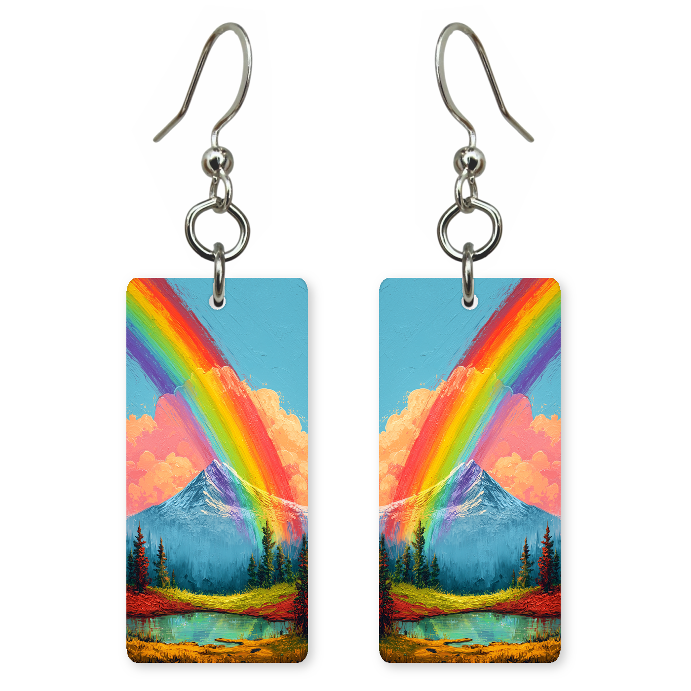 Alpine Lake Rainbow Earrings